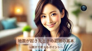地震が起きたとき、どうする？親子で考える「避難の基本」