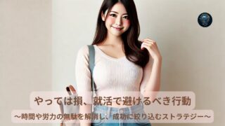 やっては損、就活で避けるべき行動と実践テクニック
