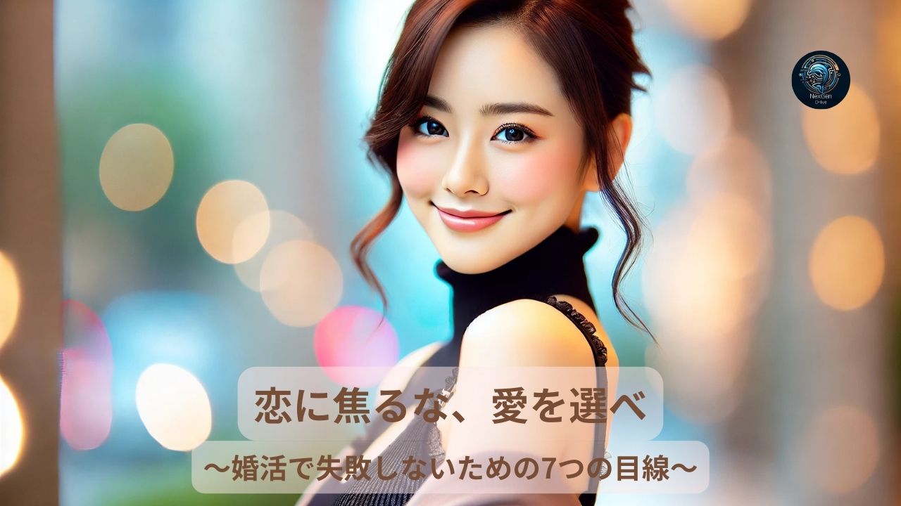 恋に焦るな、愛を選べ