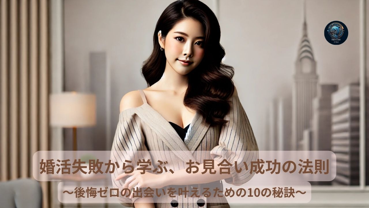 「婚活失敗から学ぶ、お見合い成功の法則」