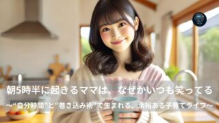 「朝5時半に起きるママは、なぜかいつも笑ってる」