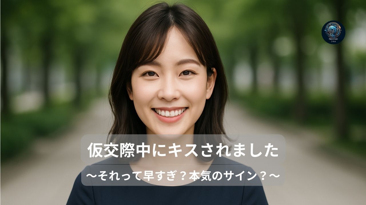 仮交際中にキスされました