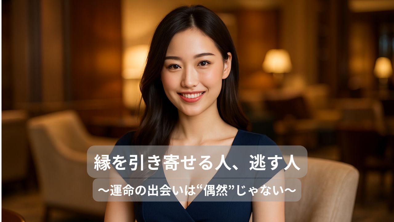 縁を引き寄せる人、逃す人