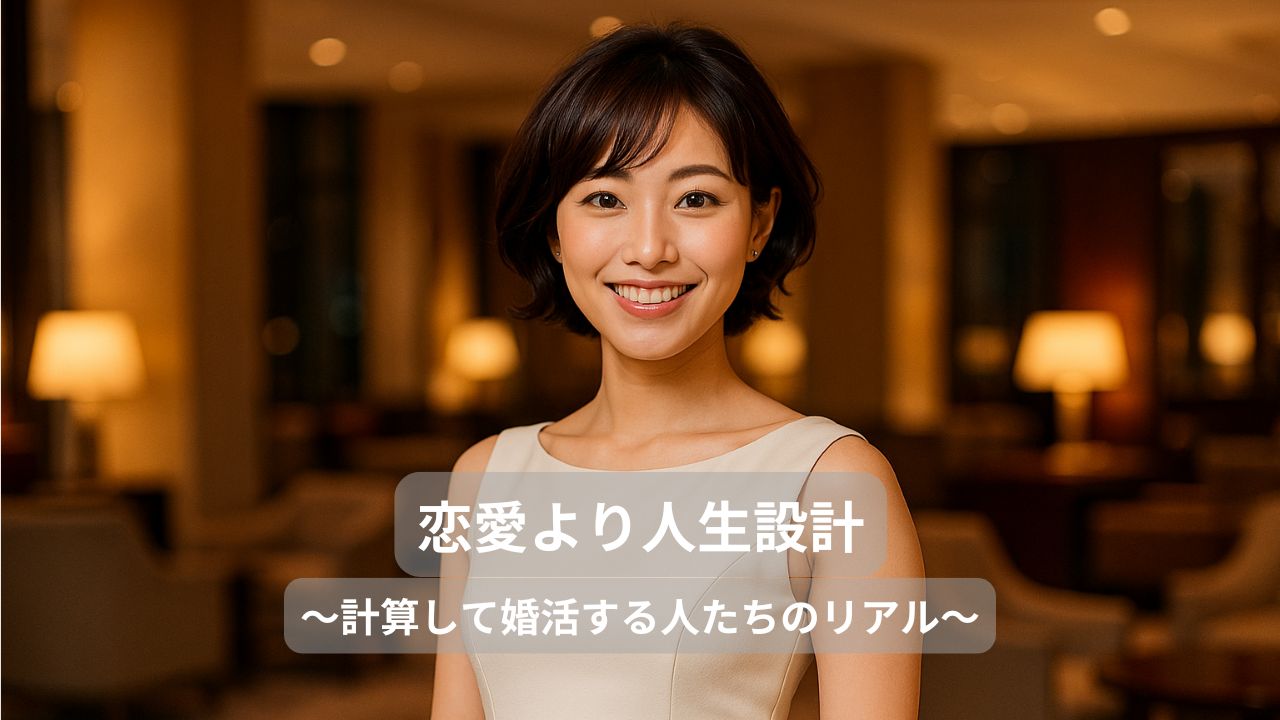 「恋愛より人生設計」──計算して婚活する人たちのリアル