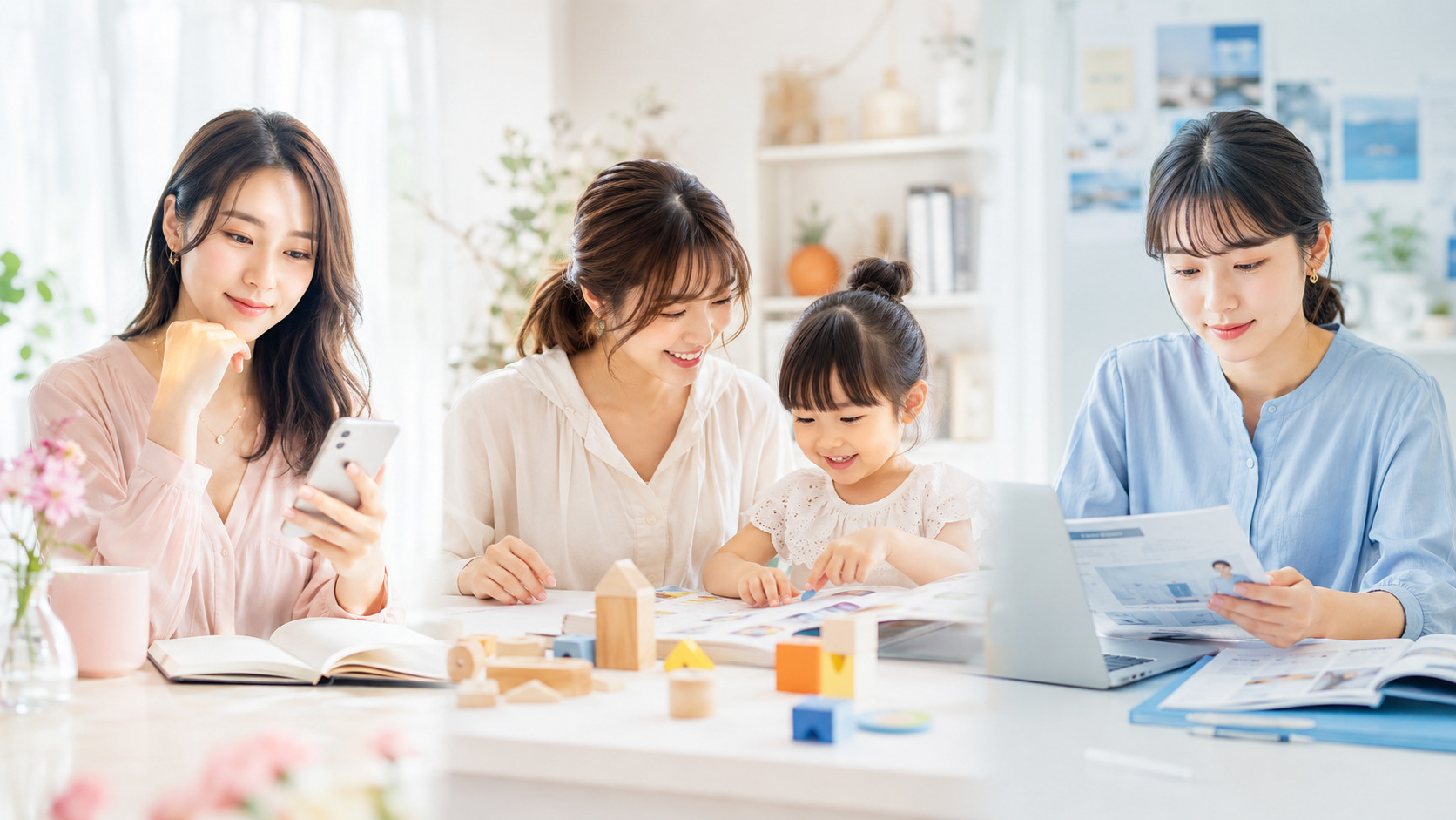 婚活・育児・就職など人生の転換期を考える人々のイメージ